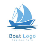 蓝色帆船LOGO