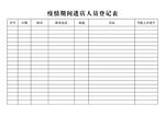 疫情进店登记