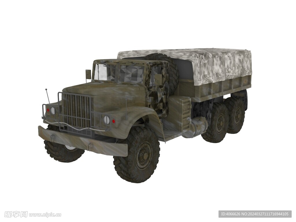 重型大卡车3d模型