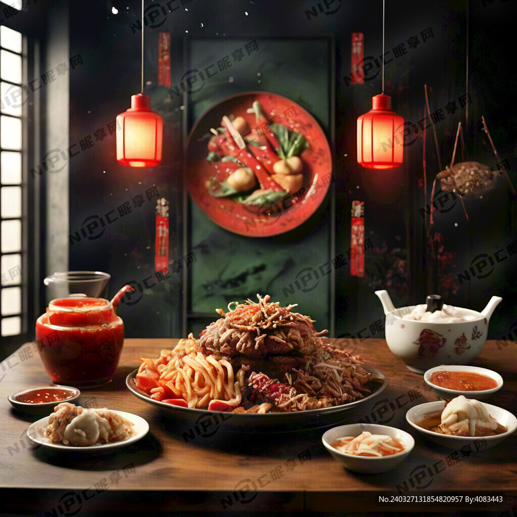 中式餐饮背景桌面