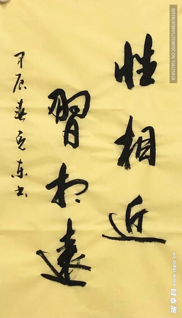  硬笔书法 杨克东作品鸿鹄图片
