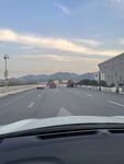公路晚霞