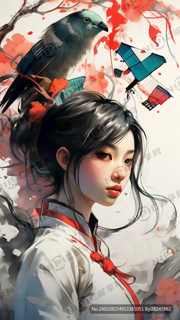 风筝与女孩