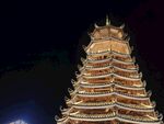 相思小镇建筑夜景唯美图