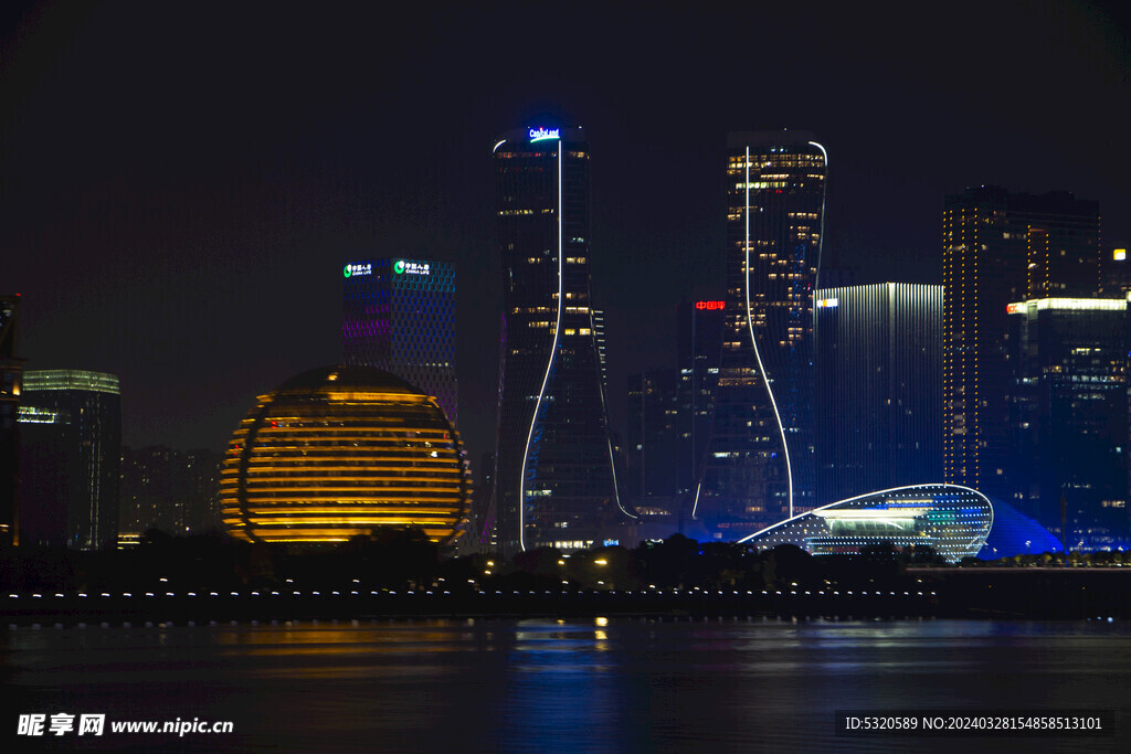 钱塘江夜景 