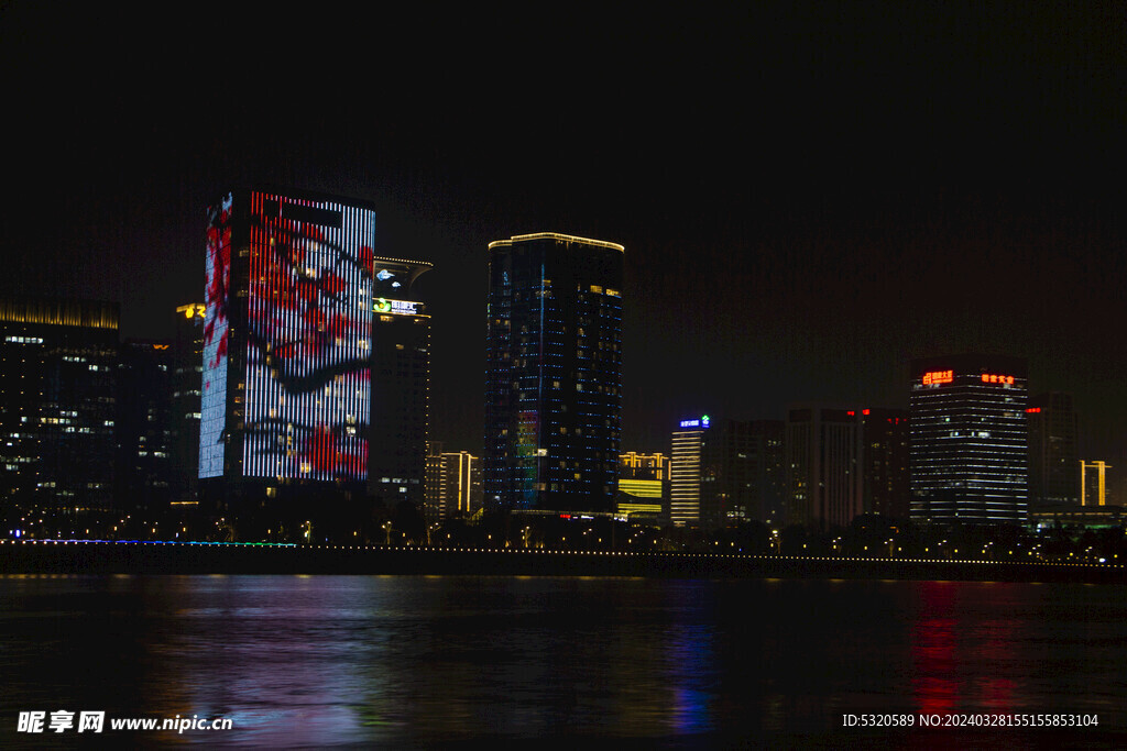 钱塘江夜景 