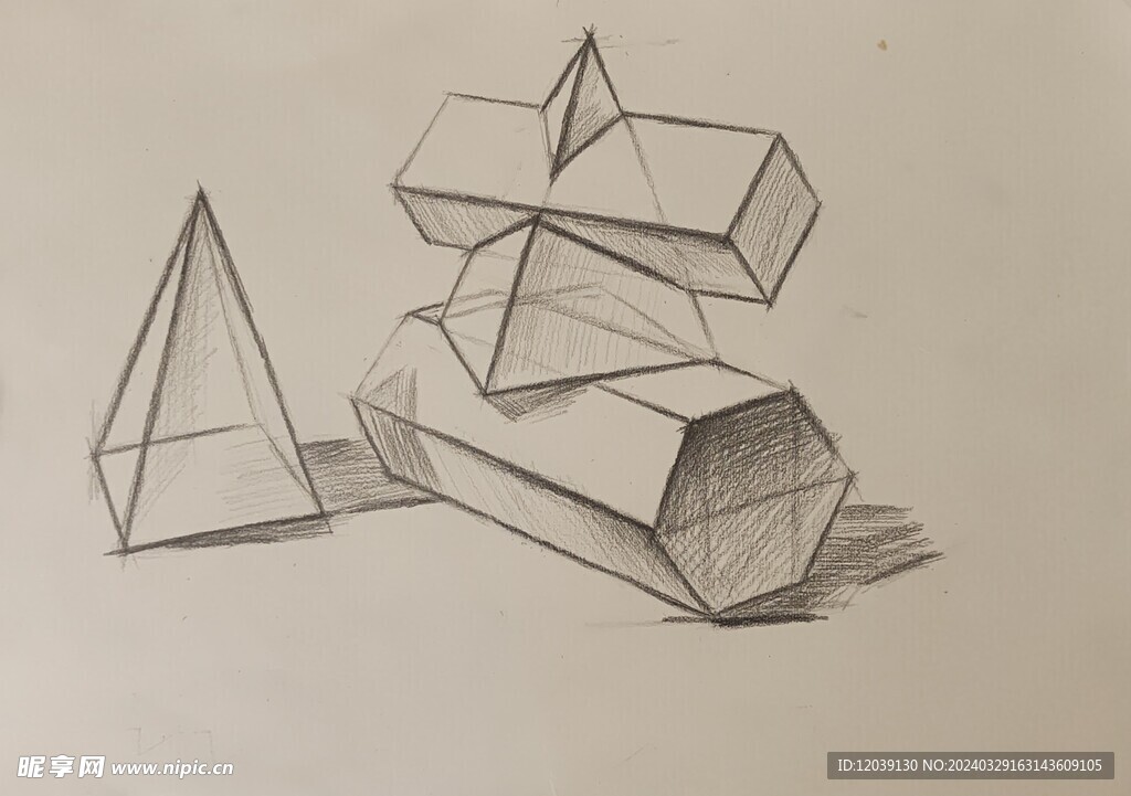 素描石膏几何体结构
