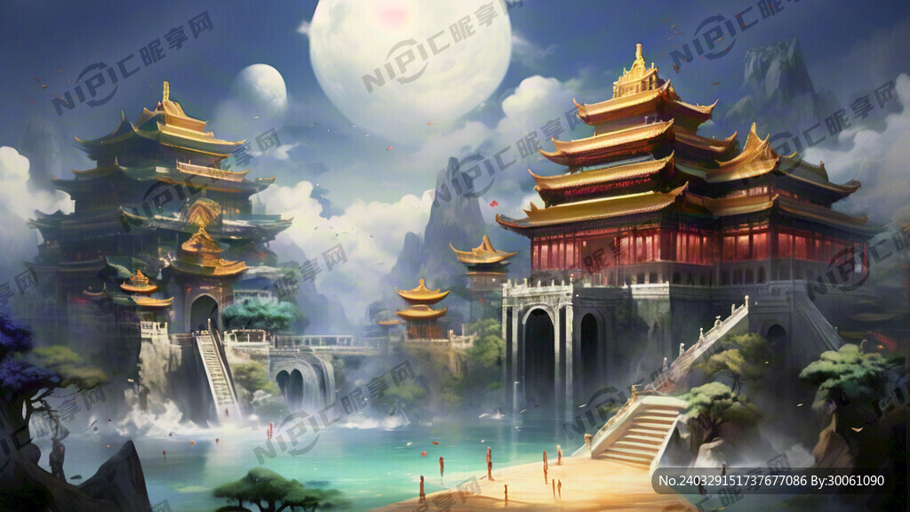 游戏梦幻唯美新中式风景 超高清