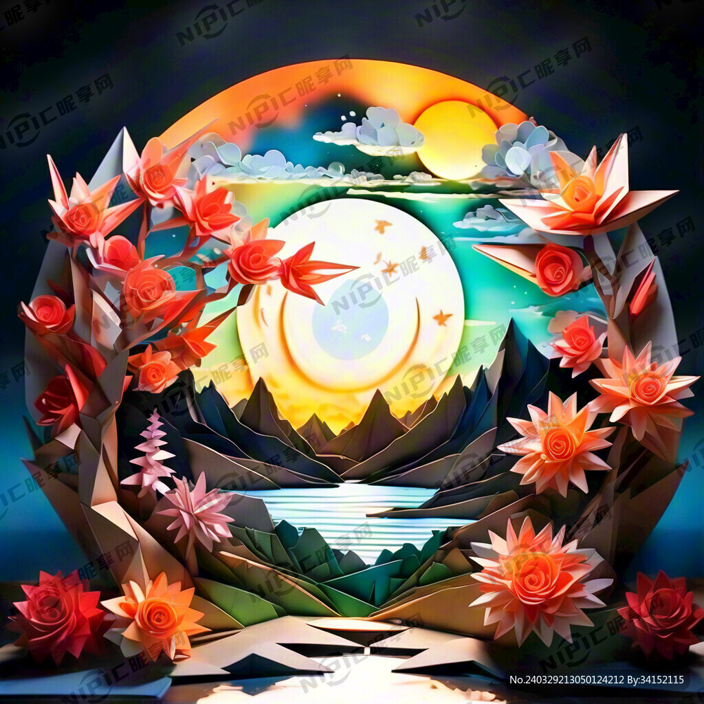 折纸太阳花