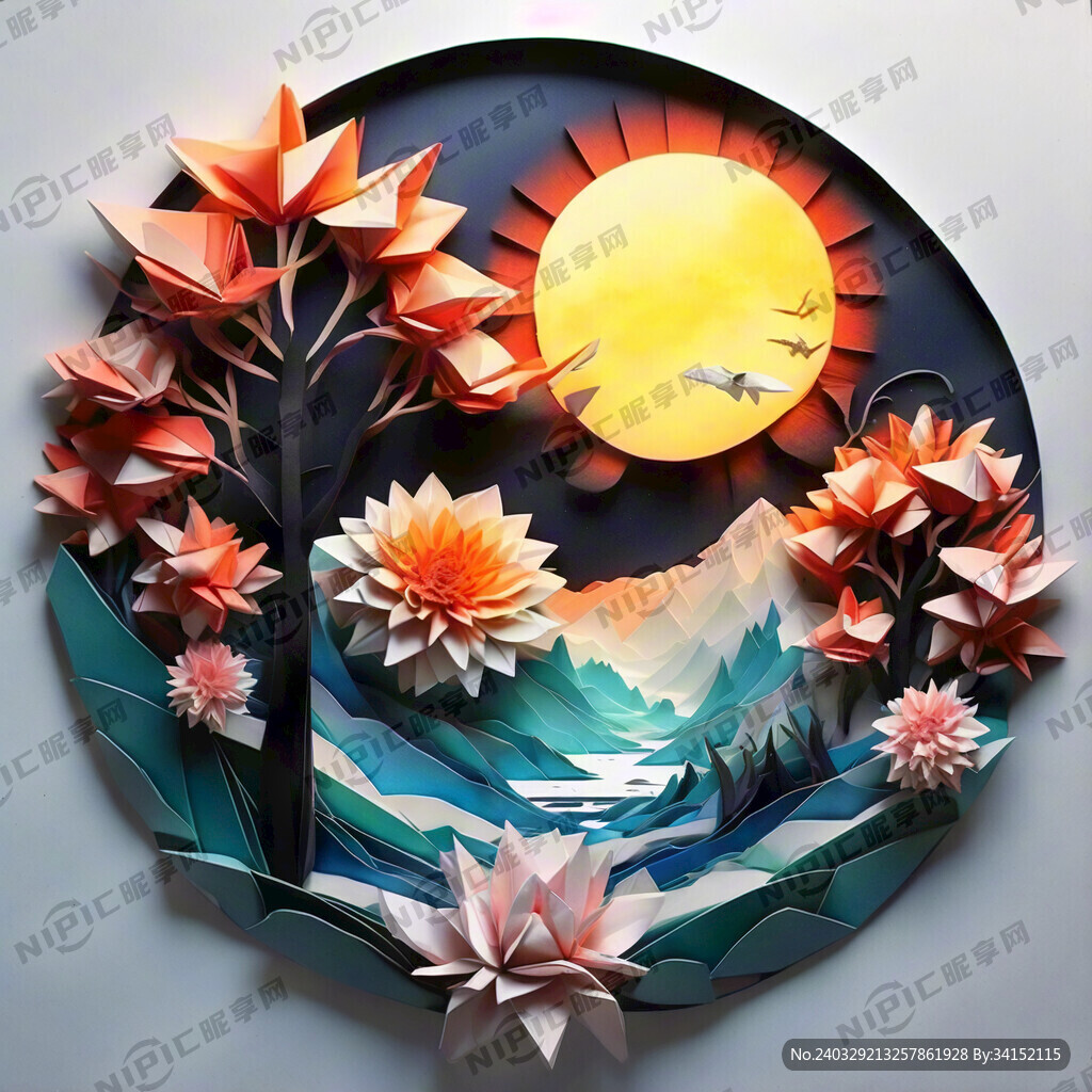 折纸太阳花