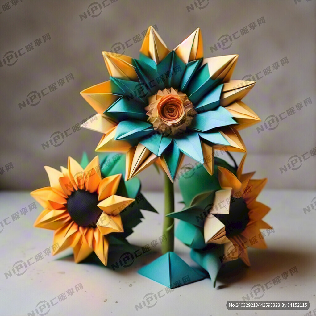 折纸向日葵