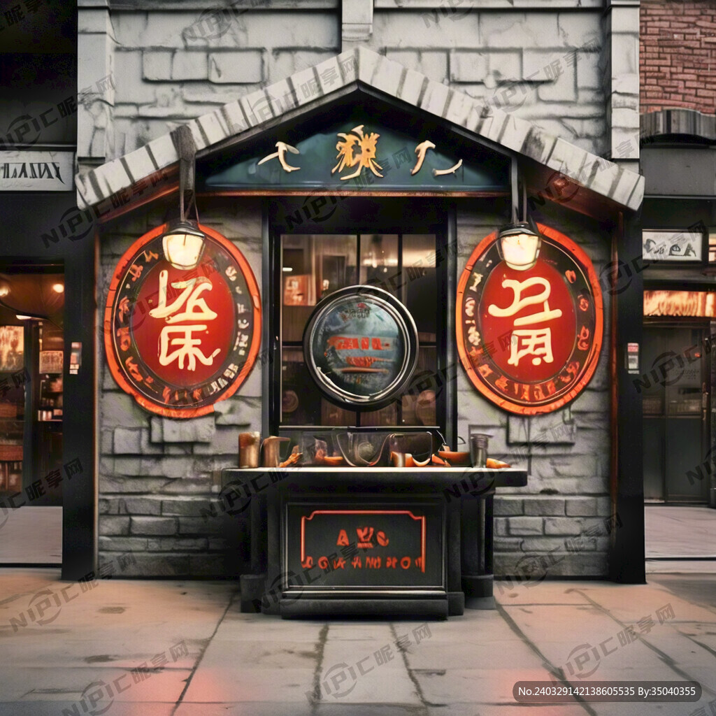 1980年招牌门头重庆火锅风格