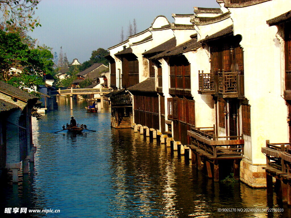 古城 风景 河