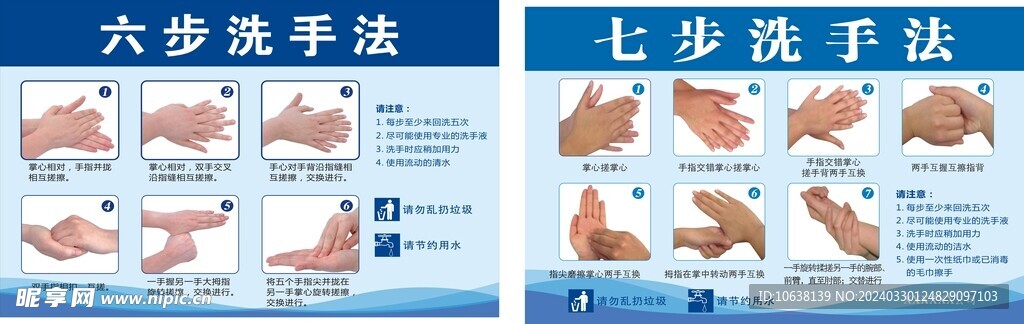 七步洗手步骤 正确洗手 洗手法