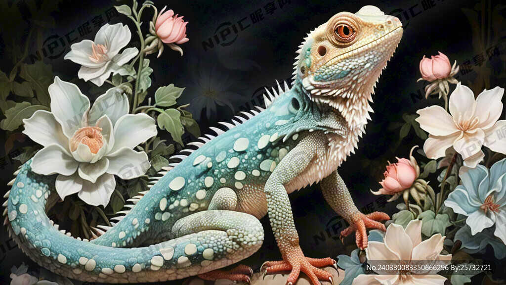 蜥蜴 中国古典花纹