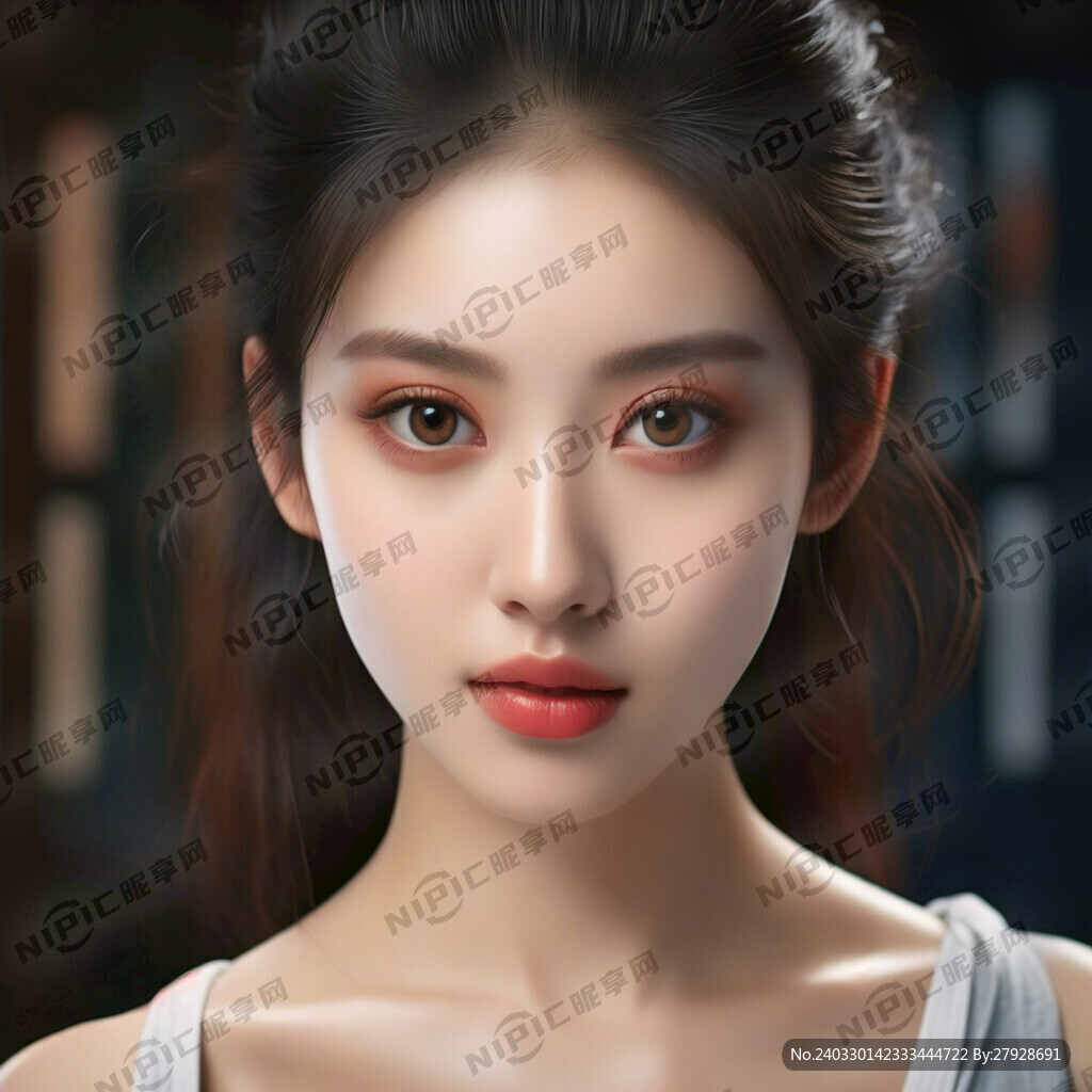 年轻 美丽丹凤眼 双眼皮 女性