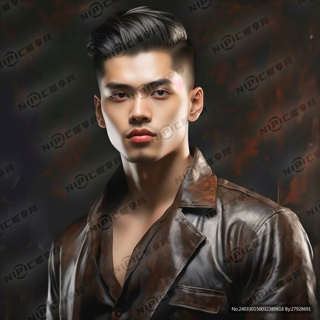 高冷 帅气 年轻 没胡子 薄唇