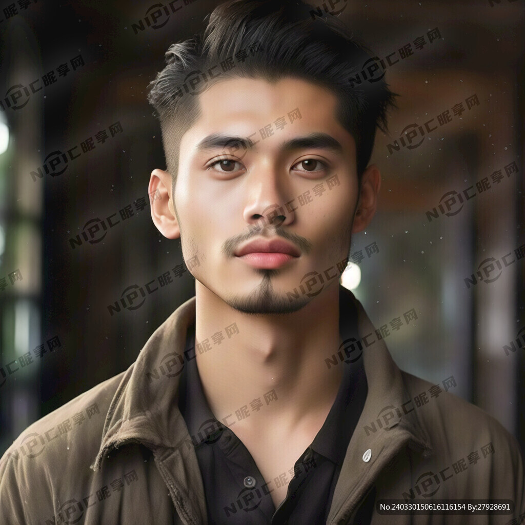 帅气 年轻 没胡子 驼峰鼻