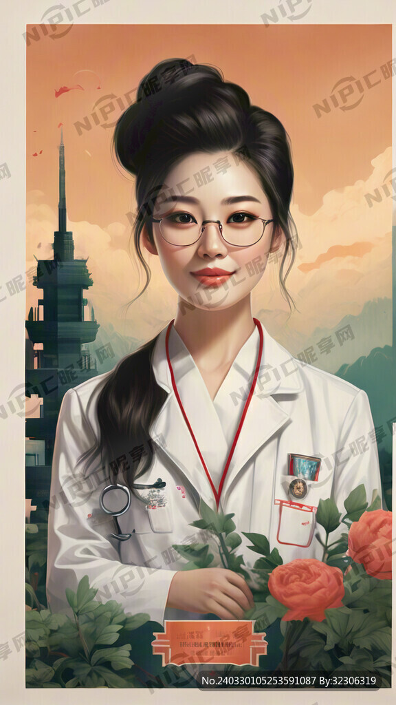 国际医师节海报