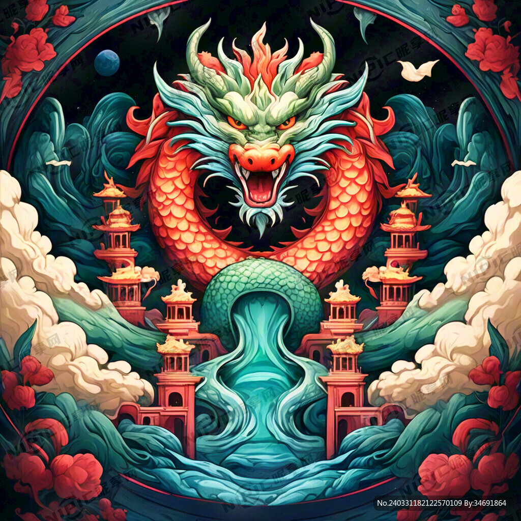 龙海报 国潮 故宫