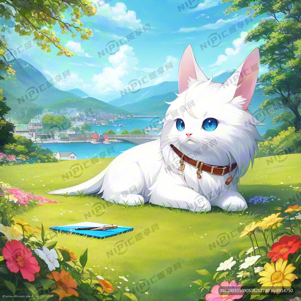 AI创作图可爱 卡通 动画 笔nipic.com-昵图网