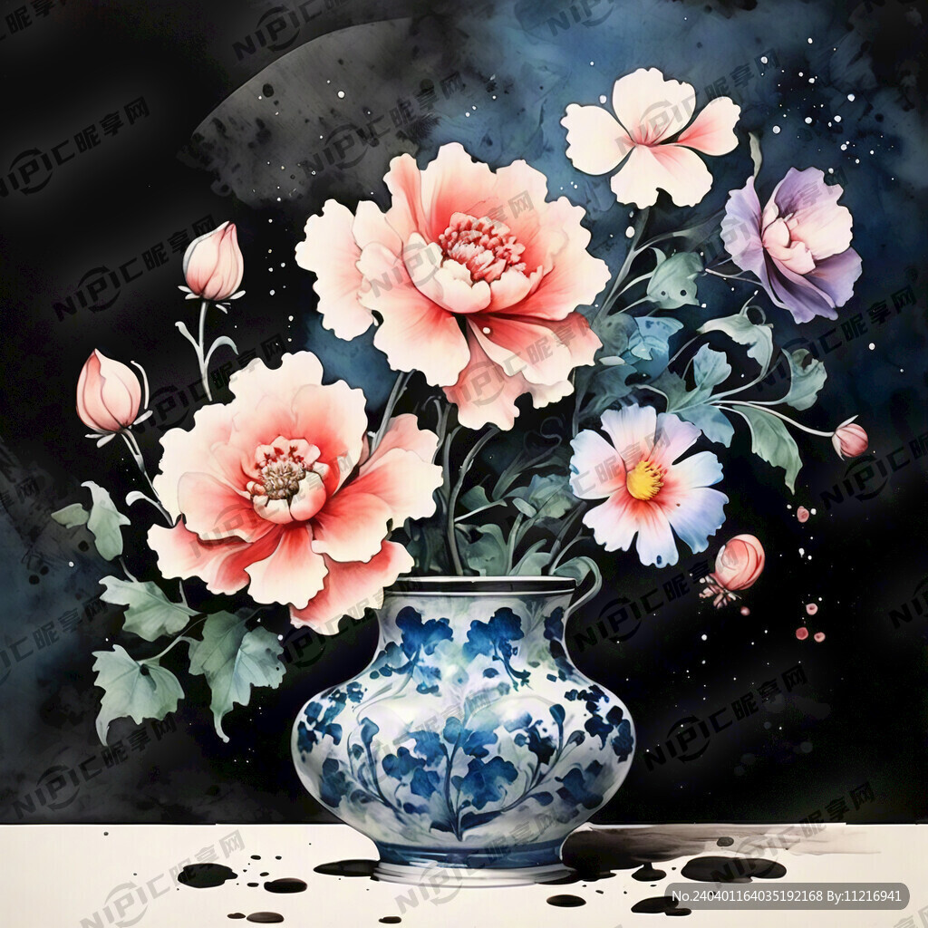 珐琅彩花纹