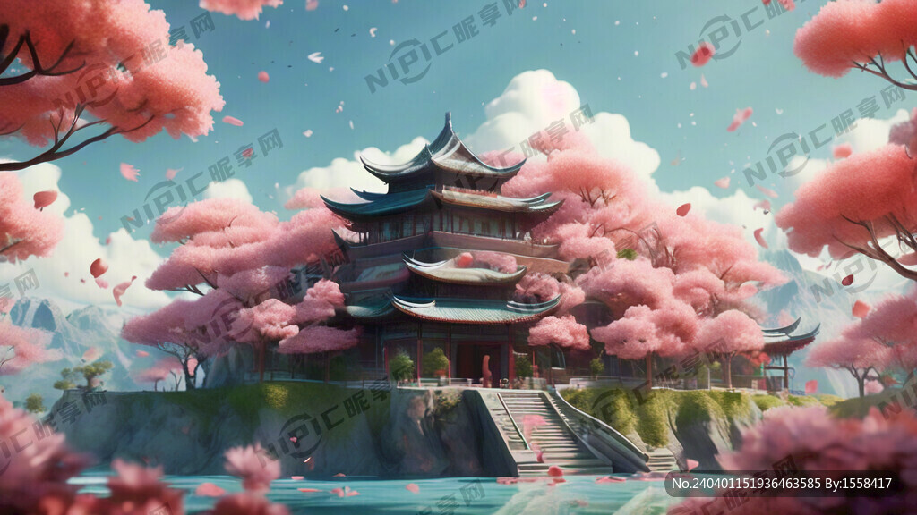 游戏梦幻唯美新中式风景 超高清