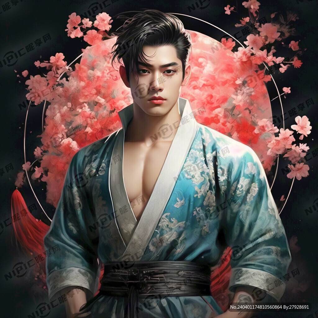 帅气 妖艳 古风男子