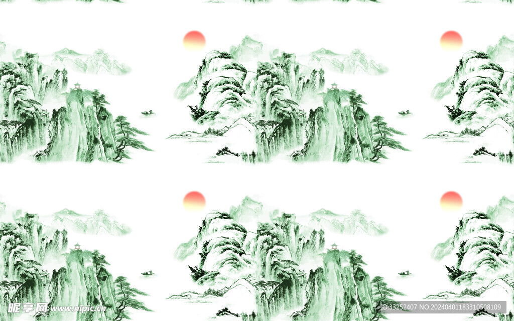 国风 山