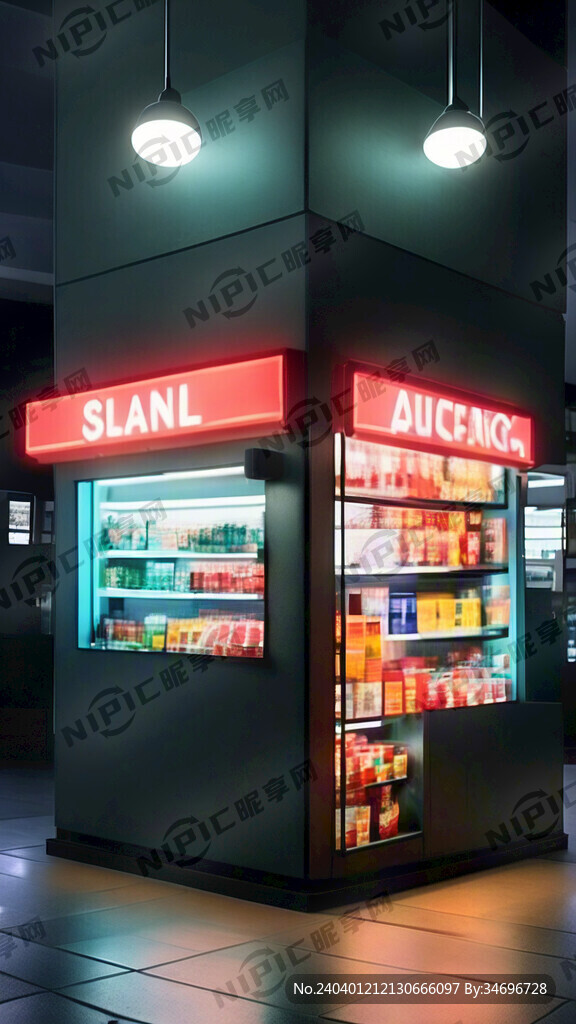 便利店灯箱 简洁清晰