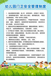 简约卡通手绘幼儿园制度牌