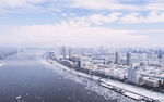 城市雪景