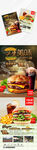 美食汉堡宣传页