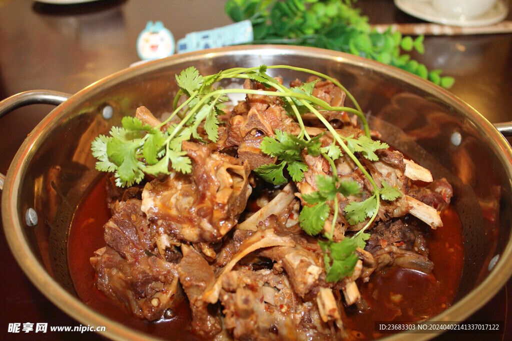 羊蝎子美食图片