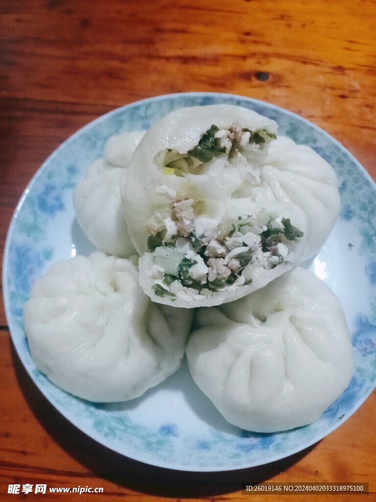 豆腐白菜肉末包