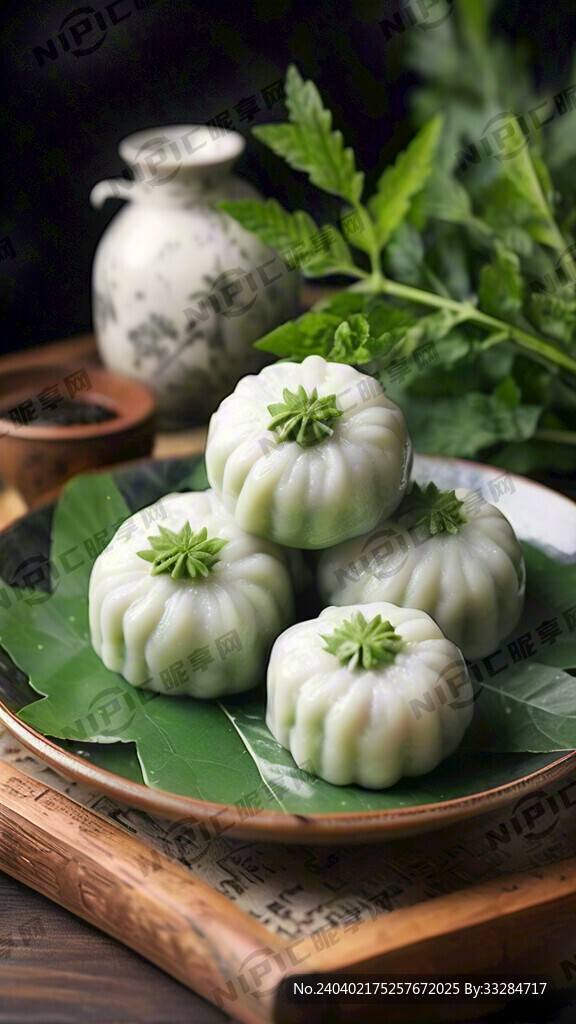 真实新鲜艾草 复古现实风