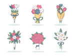 手绘花束