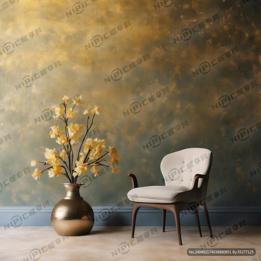 朦胧金黄色素静背景墙