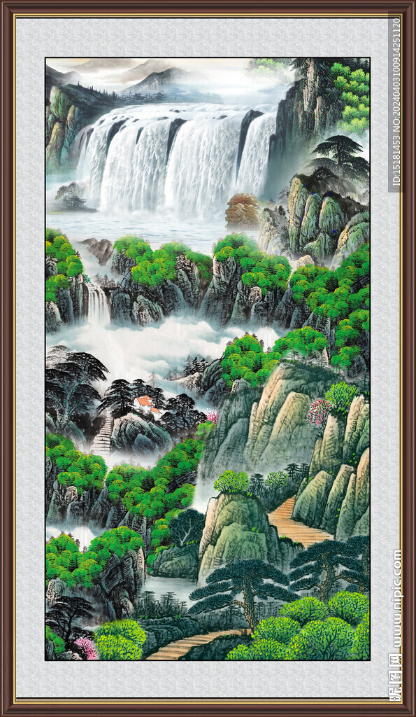 中国画山水 
