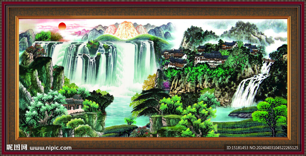 风水画 
