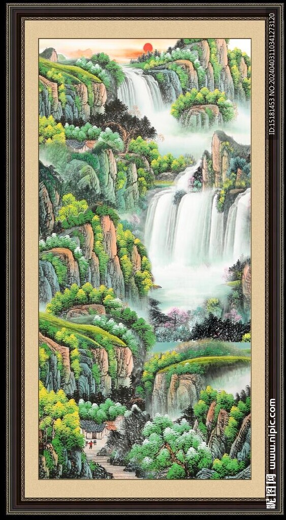 中国画山水 