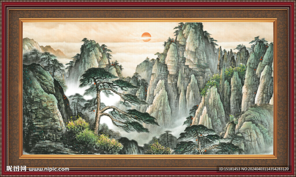 国画山水画