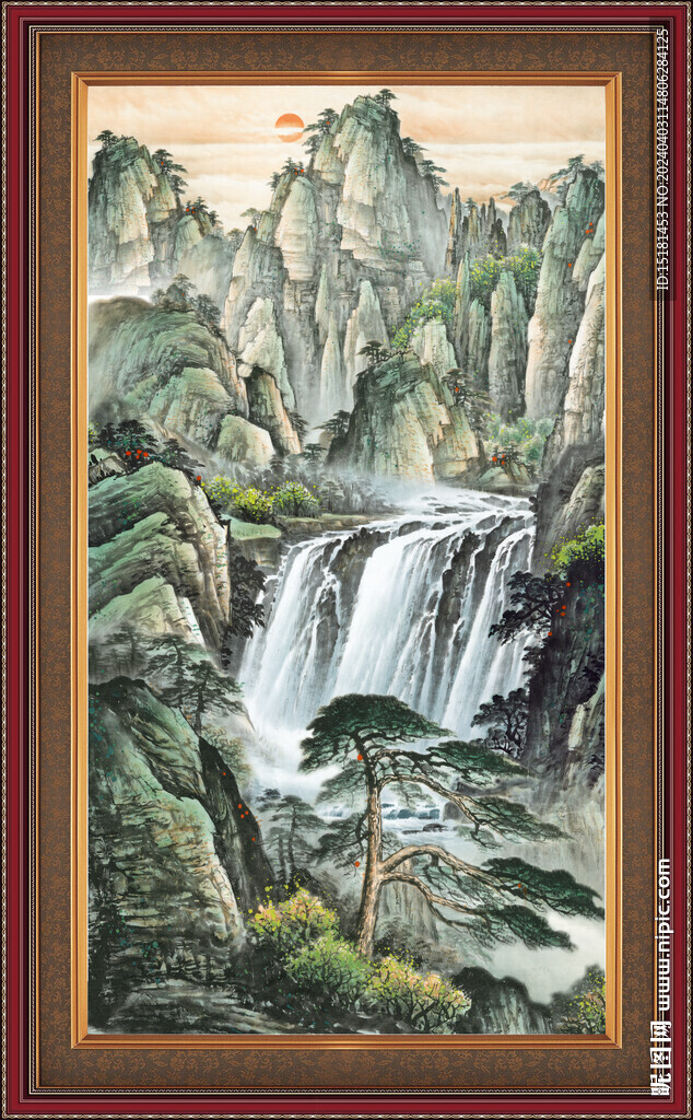 国画山水画 