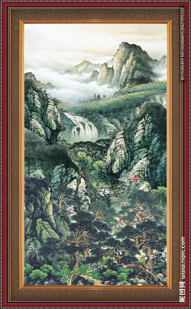 国画山水画 