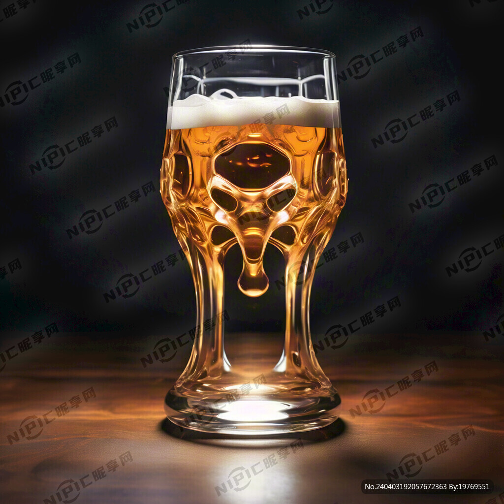 透明精酿啤酒杯