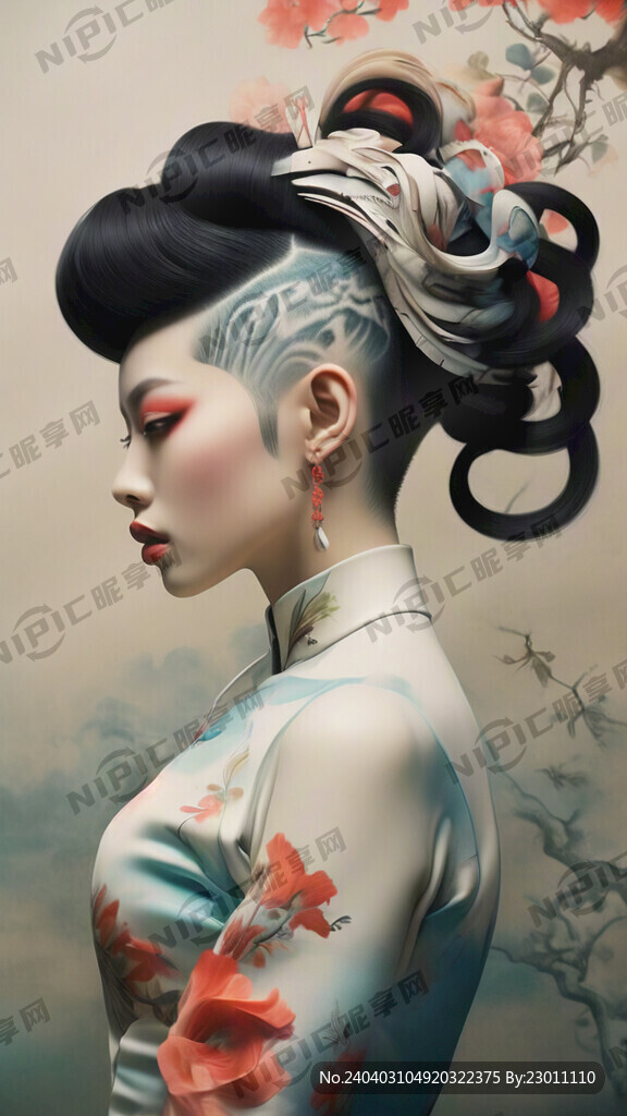 时尚大片美发发型图