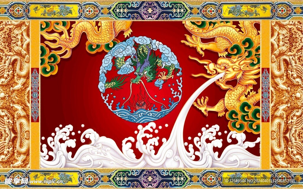 中式背景墙