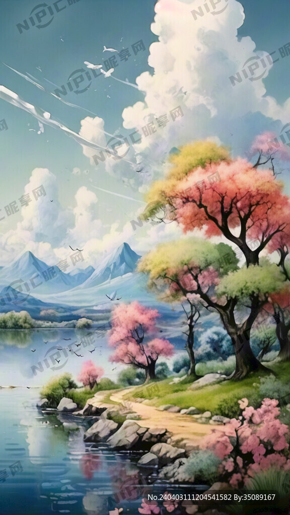 春天景色 梦幻场景 寄相思