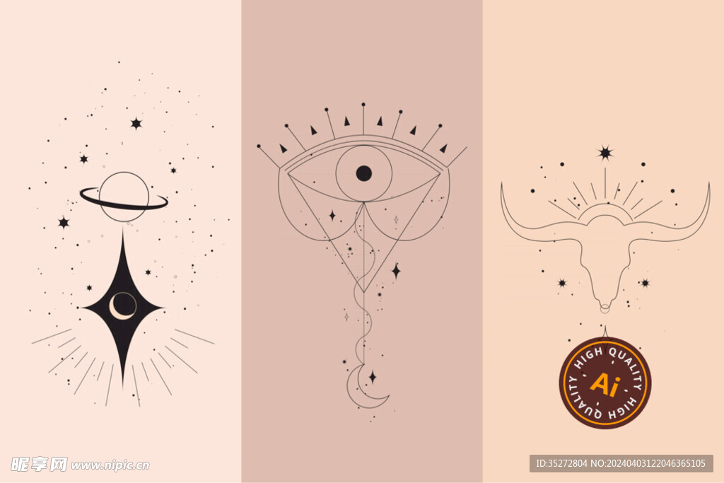 魔法占星插画