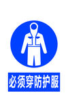 必须穿防护服